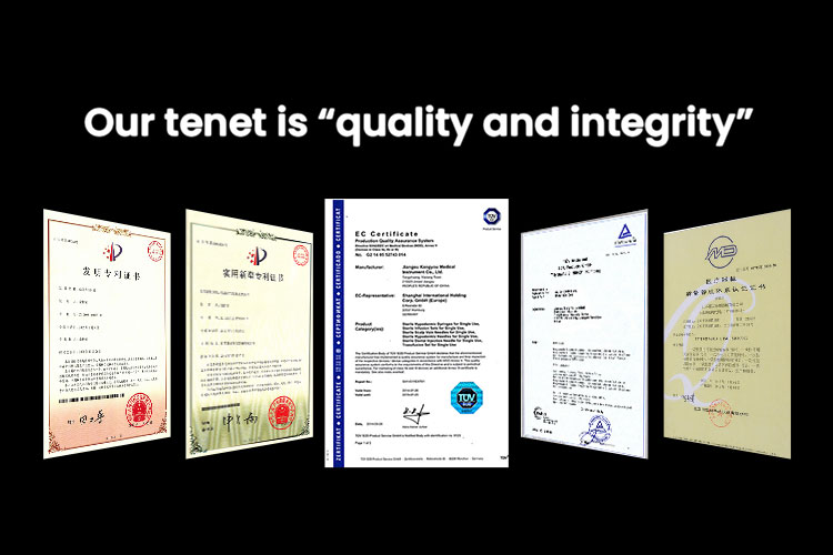 Our tenet is "quality and integrity"